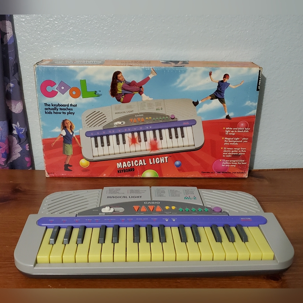 Vintage, Casio Children Cool Magical Light Keyboard. New Open  Box